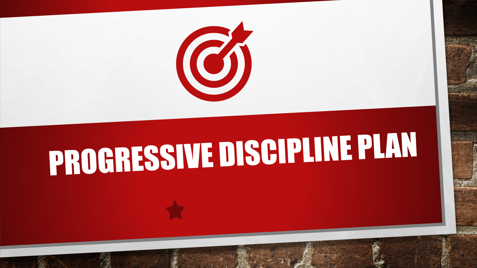 Progressive Discipline Plan